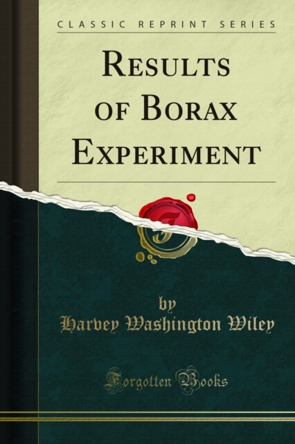 Cover Results of Borax Experiment