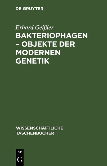 Cover Bakteriophagen - Objekte der modernen Genetik