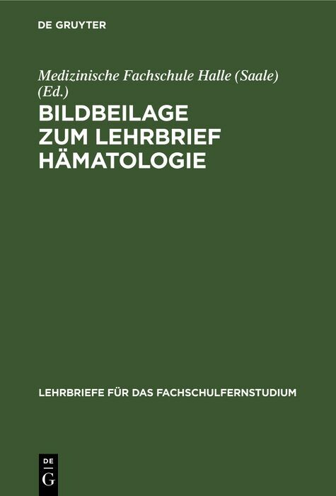 Bildbeilage zum Lehrbrief HÃ¤matologie