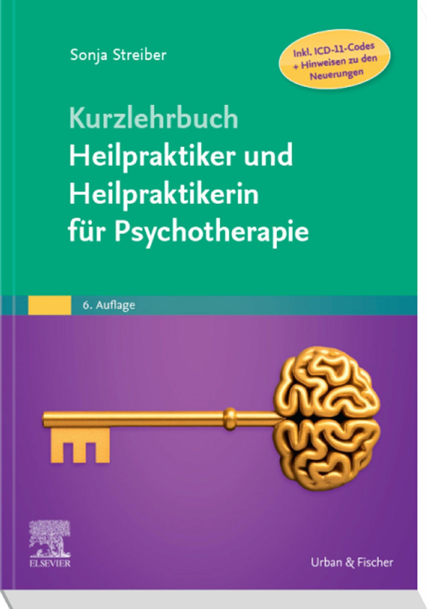 Cover Kurzlehrbuch Heilpraktiker und Heilpraktikerin für Psychotherapie (Inkl. ICD-11-Codes + Hinweisen zu den Neuerungen)