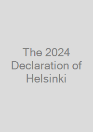 The 2024 Declaration of Helsinki