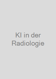 Cover KI in der Radiologie