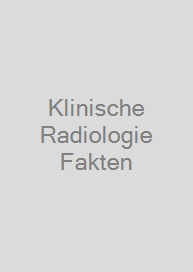 Cover Klinische Radiologie Fakten