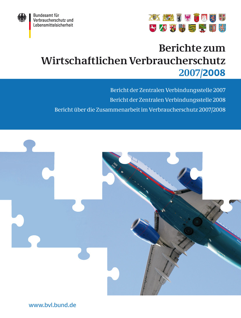 Cover Berichte zum Wirtschaftlichen Verbraucherschutz 2007 und 2008
