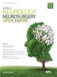 Cover Journal of Neurology, Neurosurgery & Psychiatry incl. Pract. Neurol.