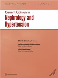 Cover Current Opinion in Nephrology and Hypertension