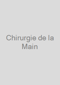 Cover Chirurgie de la Main