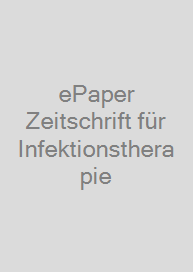 Cover ePaper Zeitschrift für Infektionstherapie