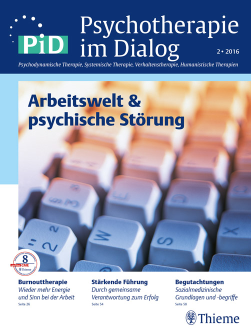 Psychotherapie im Dialog - Arbeitswelt & psychische Störungen