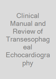 Cover Clinical Manual and Review of Transesophageal Echocardiography