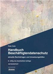 Cover Handbuch Beschäftigtendatenschutz