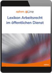 Cover Lexikon Arbeitsrecht im öffentlichen Dienst (Online-Datenbank)