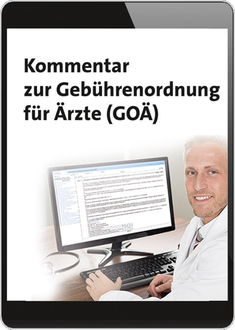 Kommentar zur Gebührenordnung für Ärzte (GOÄ) (Online-Datenbank)