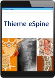 Cover Thieme eSpine (Online-Datenbank)