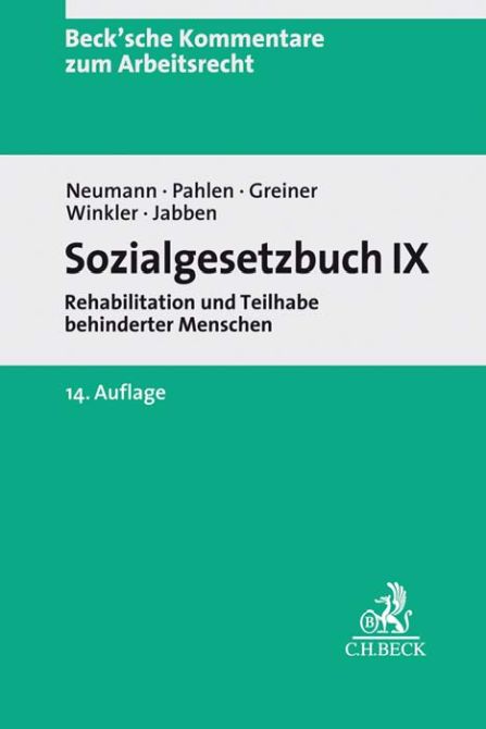 Sozialgesetzbuch IX - Rehabilitation und Teilhabe behinderter Menschen