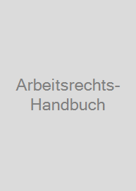 Cover Arbeitsrechts-Handbuch