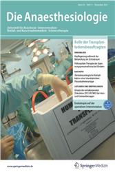 Cover Die Anaesthesiologie