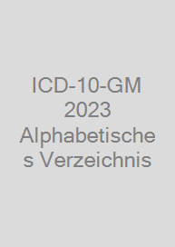 Cover ICD-10-GM 2023 Alphabetisches Verzeichnis