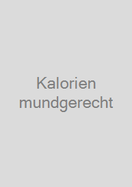 Cover Kalorien mundgerecht