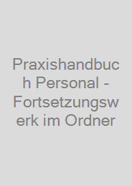 Cover Praxishandbuch Personal - Fortsetzungswerk im Ordner