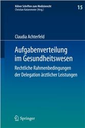 Cover Aufgabenverteilung im Gesundheitswesen