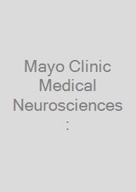 Cover Mayo Clinic Medical Neurosciences: