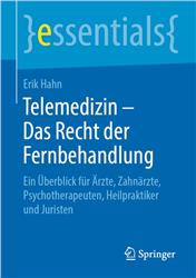 Cover Telemedizin - Das Recht der Fernbehandlung