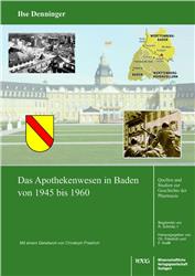 Cover Das Apothekenwesen in Baden von 1945 bis 1961