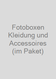 Cover Fotoboxen Kleidung und Accessoires (im Paket)