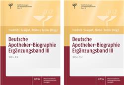 Cover Deutsche Apotheker-Biographie Ergänzungsband III