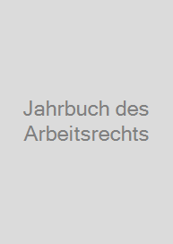 Cover Jahrbuch des Arbeitsrechts