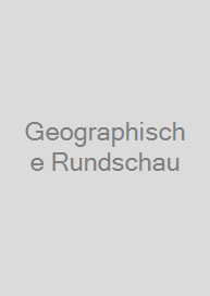 Cover Geographische Rundschau