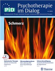 Cover Psychotherapie im Dialog - Schmerz