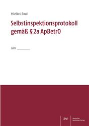 Cover Selbstinspektionsprotokoll gemäß § 2a ApBetrO