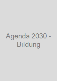 Cover Agenda 2030 - Bildung