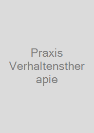 Cover Praxis Verhaltenstherapie