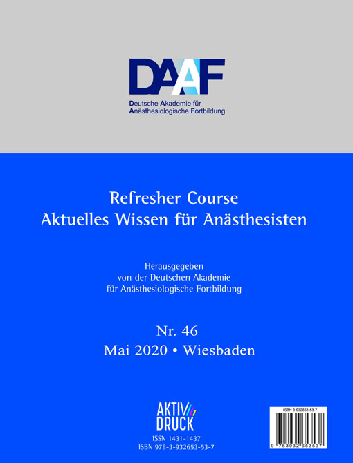 Refresher Course Nr. 46 - Aktuelles Wissen für Anästhesisten