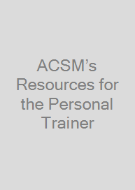 Cover ACSM’s Resources for the Personal Trainer