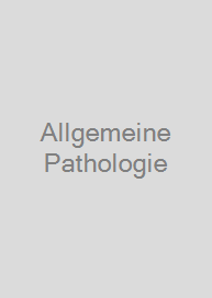 Cover Allgemeine Pathologie