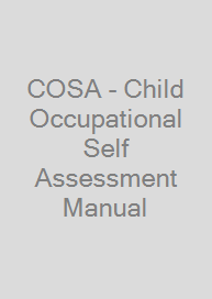 Cover COSA - Child Occupational Self Assessment Manual
