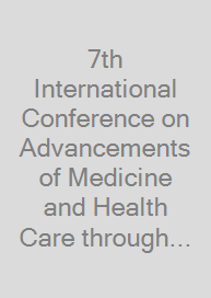 Cover 7th International Conference on Advancements of Medicine and Health Care through Technology