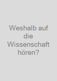 Cover Weshalb auf die Wissenschaft hören?