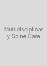 Multidisciplinary Spine Care