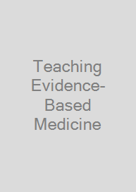 Cover Teaching Evidence-Based Medicine