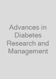 Cover Advances in Diabetes Research and Management