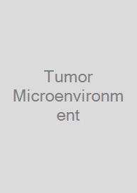 Cover Tumor Microenvironment