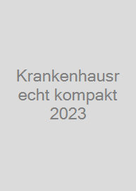Cover Krankenhausrecht kompakt 2023