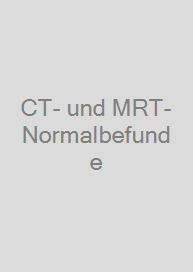 Cover CT- und MRT-Normalbefunde
