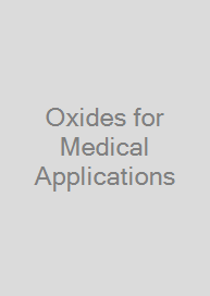 Oxides for Medical Applications