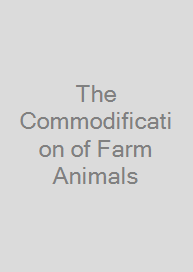 Cover The Commodification of Farm Animals